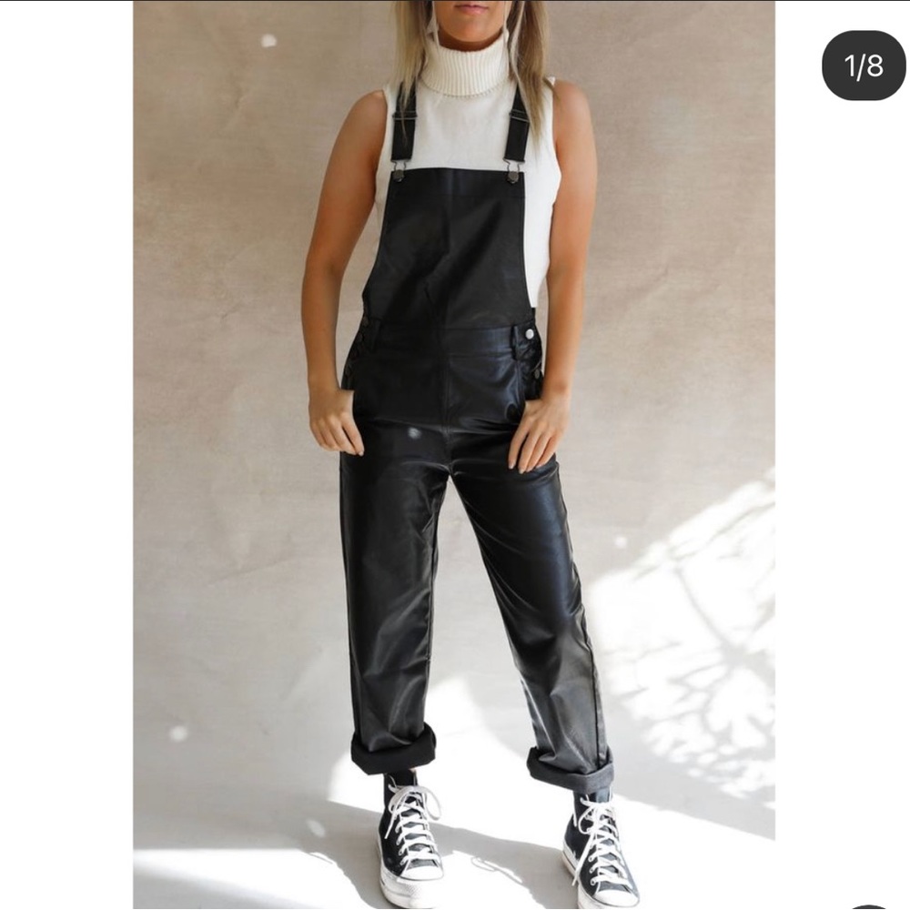 Leather overalls small